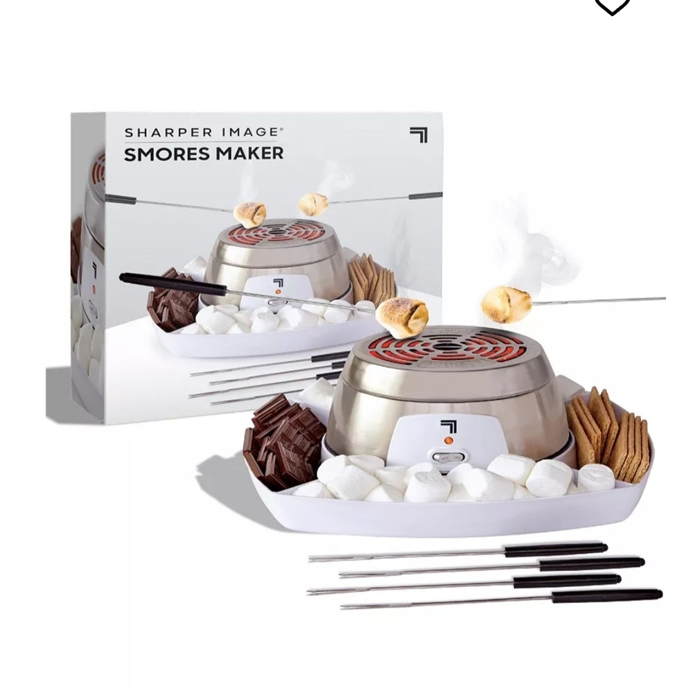 Sharper Image Electric S'mores Maker - Silver and Black - Used Once
